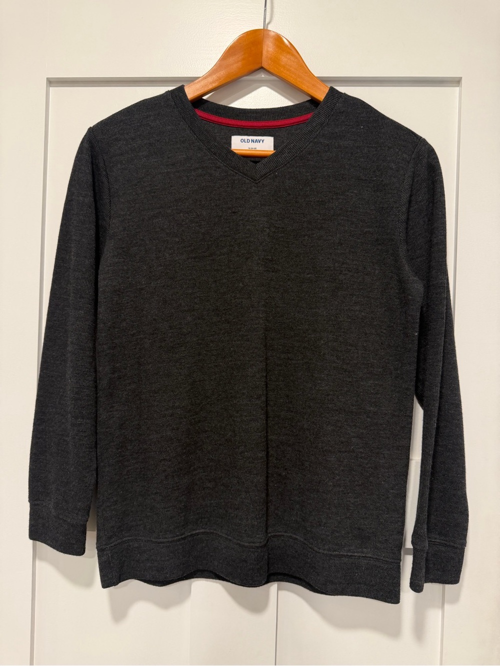 Old Navy Boys Charcoal V-Neck Sweater